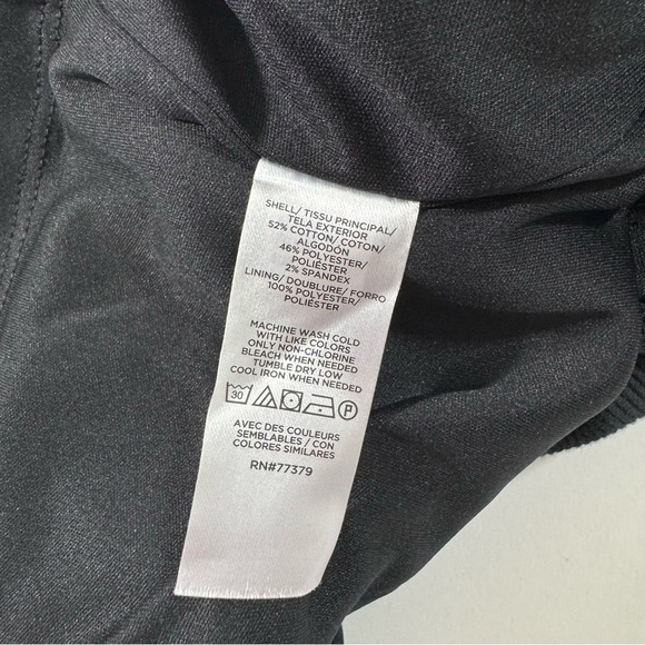 NWOT Ann Taylor Button Back Halter Sheath Dress Black - Picture 6 of 10